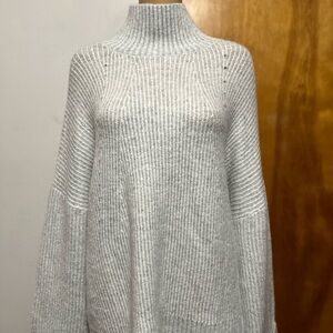 Cozy Gray Turtleneck Sweater